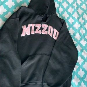 Black mizzou hoodie